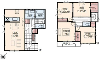 【間取り】 | 越谷市下間久里　新築分譲住宅　全２棟 | ◆4LDK　◆土地面積：101㎡　◆建物面積：99.36㎡　