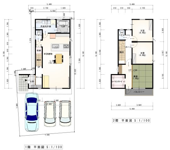 土佐市高岡町乙（西）新築住宅の間取り