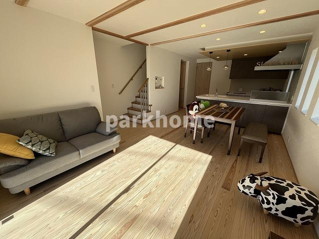 土佐市高岡町乙（西）新築住宅の居間・リビング