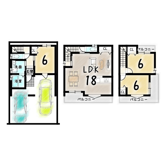 【新築戸建】向日市寺戸町飛龍「東向日駅」3LDK