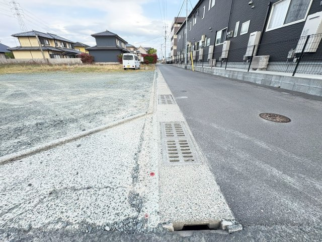 八女市蒲原売地の前面道路含む現地写真