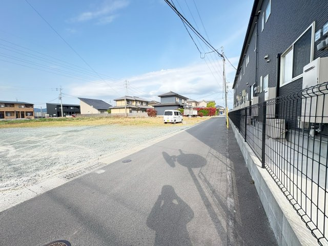 八女市蒲原売地の前面道路含む現地写真