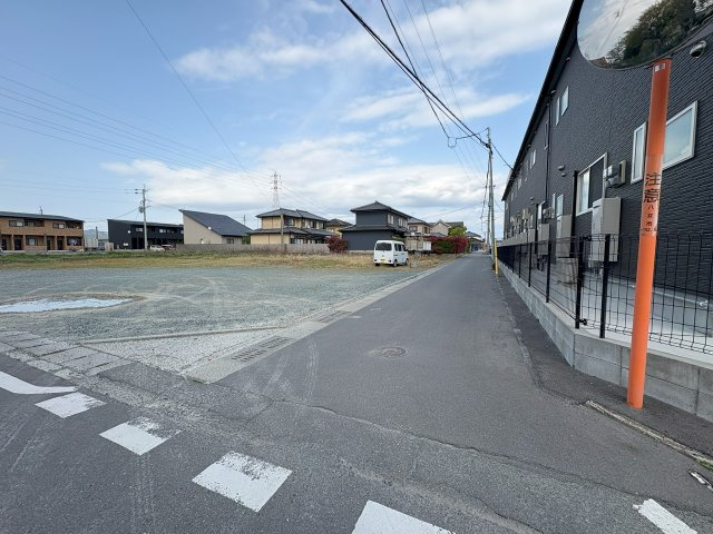 八女市蒲原売地の前面道路含む現地写真