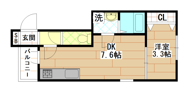 リブレメゾン弥刀Ⅰの間取り