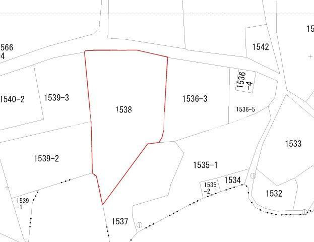 玉野市梶岡　土地の土地図|公図