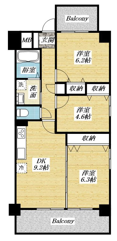 GrandeFioreの間取り