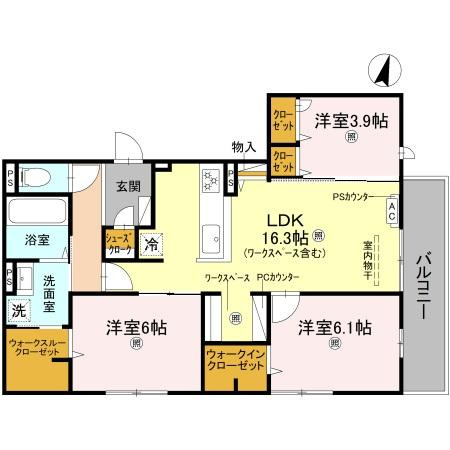 【間取り】 | casa. FILANTE Ⅴ