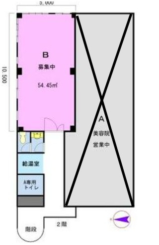 平塚市代官町の店舗事務所の間取り