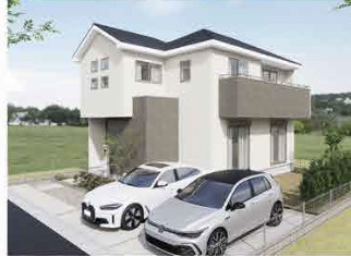 【仲介手数料無料】所沢市中富４期８号棟　所沢市の新築住宅なら西武ハウジングの外観パース