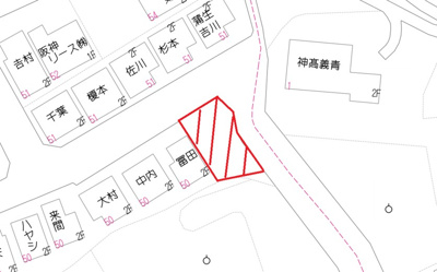 【区画図】 | 柏原市国分東条町売土地