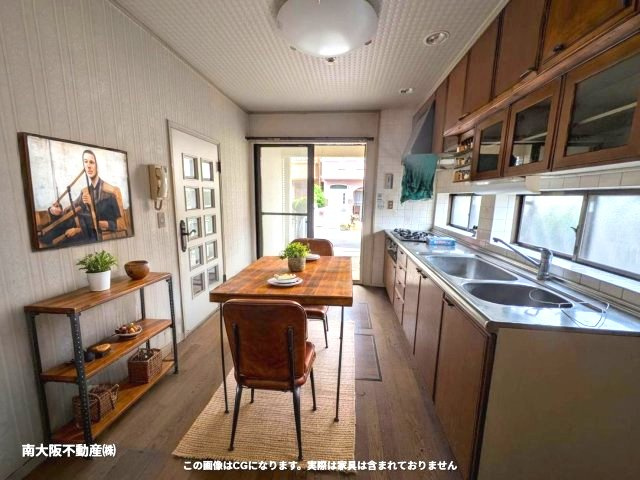 和泉市今福町戸建のキッチン|家具を配置したイメージです。