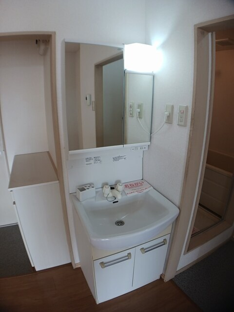 コーポウイングの洗面所