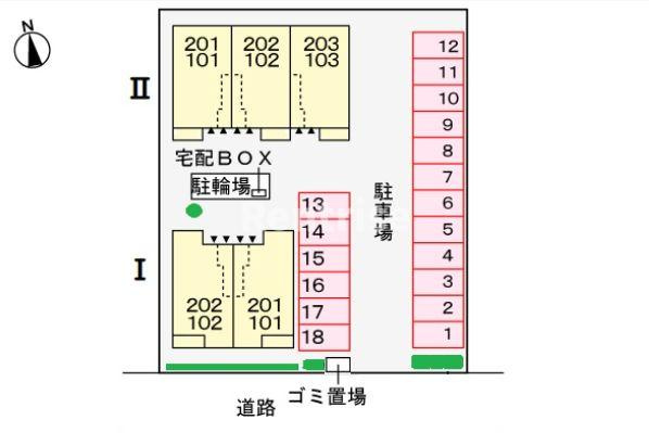 アドーラ　浅井　Ⅰの区画図