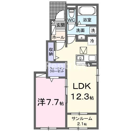 アドーラ　浅井　Ⅰの間取り