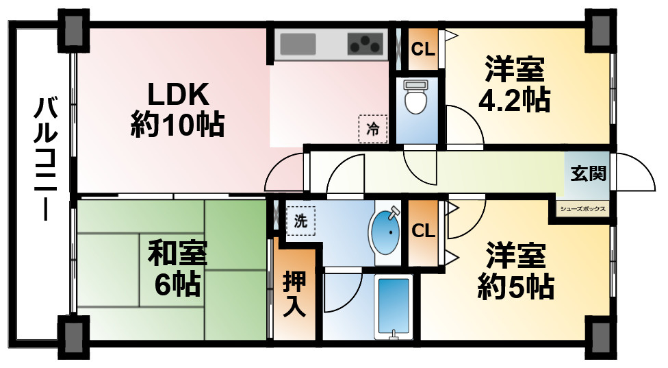 コスモ東金の間取り