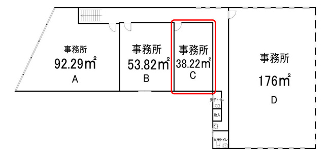 【間取り】 | 西口駅前ビル