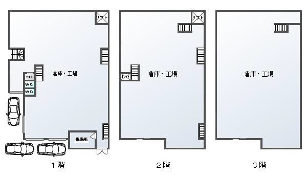 【間取り】 | 堺市北区南野田倉庫・工場