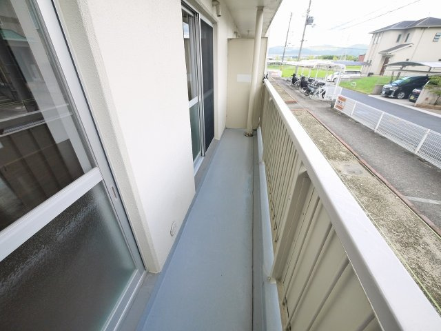 コーポレート筒井のバルコニー|広々としたバルコニーです