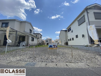 【前面道路含む現地写真】 | 城陽市平川山道2区画A号地　売土地　建築条件無し
