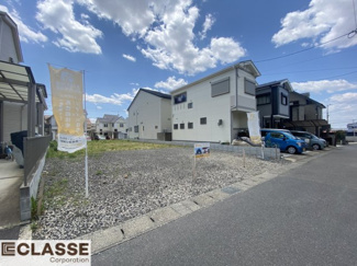 【前面道路含む現地写真】 | 城陽市平川山道2区画A号地　売土地　建築条件無し