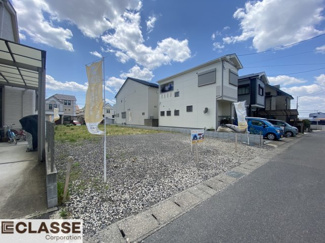 【前面道路含む現地写真】 | 城陽市平川山道2区画A号地　売土地　建築条件無し