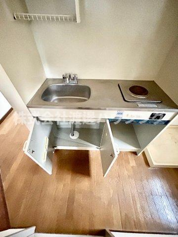 木下ハイツのキッチン|キッチン下収納