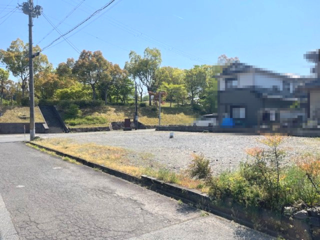 高島市今津町弘川100坪売地の前面道路含む現地写真