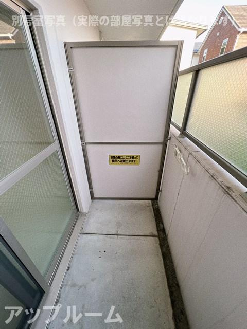グランシーナ新町のバルコニー