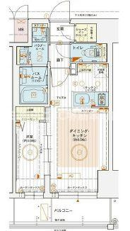 エステムコート堺筋本町の間取り