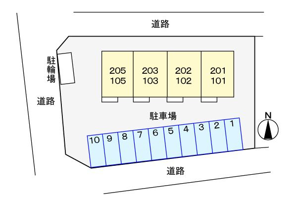 シャルマンＹ　　刈谷市近郊の賃貸はクラスホームの駐車場