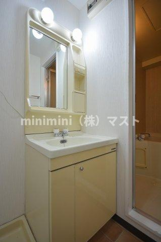 マンションタワーサイドの洗面所