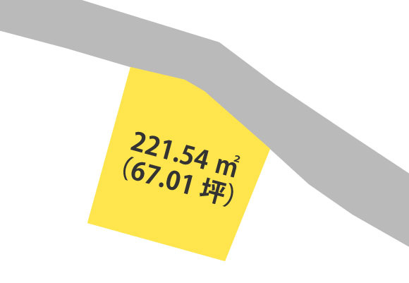 海南市幡川・土地・56907の区画図