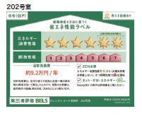 （シニア限定）Serenity Court東新町の省エネ性能ラベル