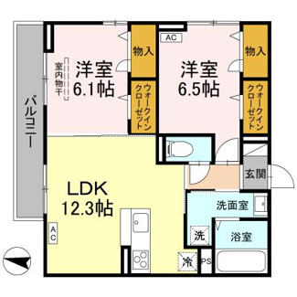【間取り】 | ラフィーネ南蔵王