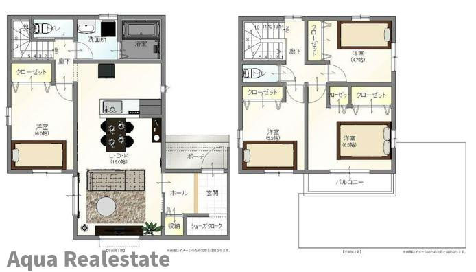 さぬき市志度の新築一戸建の間取り