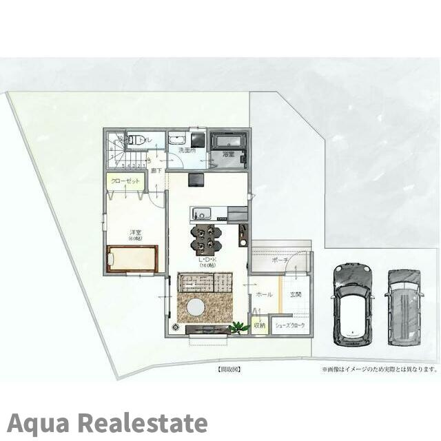 さぬき市志度の新築一戸建の区画図
