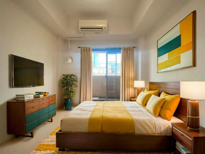 【居間・リビング】 | プレサンス神戸裁判所前デリシア | ※本画像はCGで作成しており、実際に現地に家具は置かれておりません。また、賃料に家具は含まれておりません。