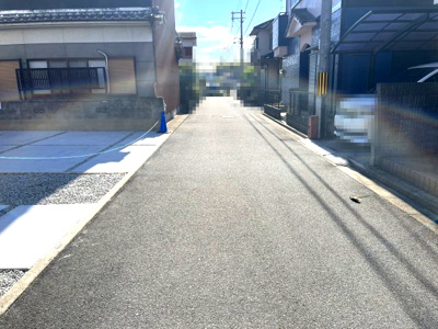 【前面道路含む現地写真】 | 【20万円ｷｬｯｼｭﾊﾞｯｸ対象物件】リーブルガーデン川西町結崎19期 全1棟 1号棟