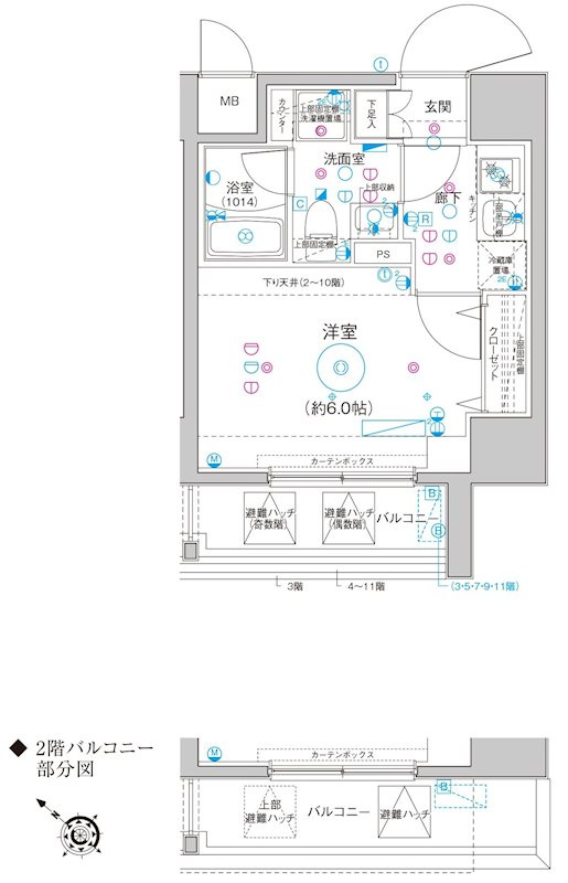 Le'a横濱関内弐番館の間取り