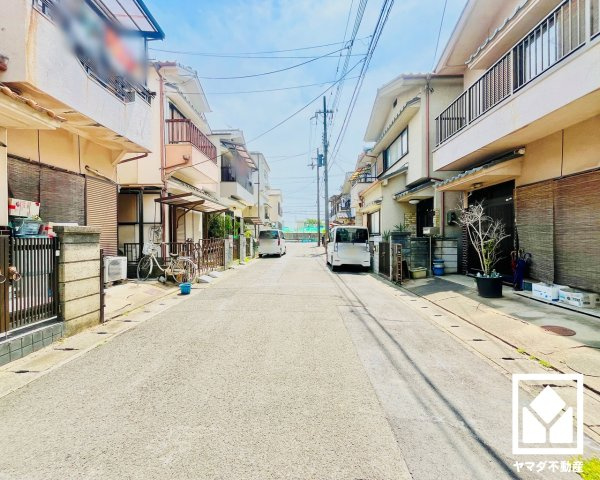 伏見区横大路松林の前面道路含む現地写真