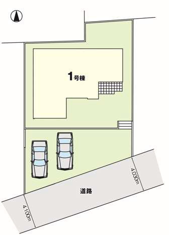 ケイアイエルデ／東区沼山津1期／１号棟の区画図