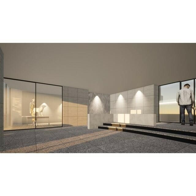 コンフォリア・リヴ八坂富士見のエントランス