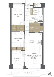 【間取り】ローレルハイツ新佃公園 