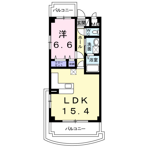 スマイルK・Ⅱの間取り