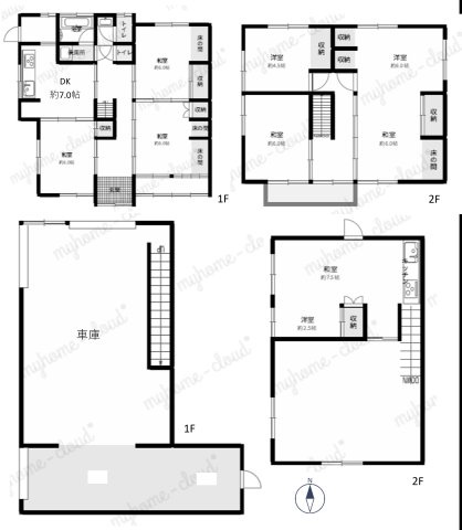 戸建　香住区小原の間取り