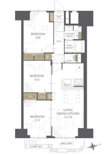 【間取り】グリーンビレッジ豊玉 