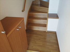 シンプルで使いやすい玄関です