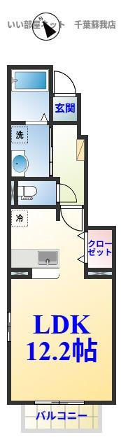 サニーブリーゼの間取り|ひと味違う？不動産屋のイメージを変えたい！『いい部屋ネット千葉蘇我店』へ是非お越しください♪
