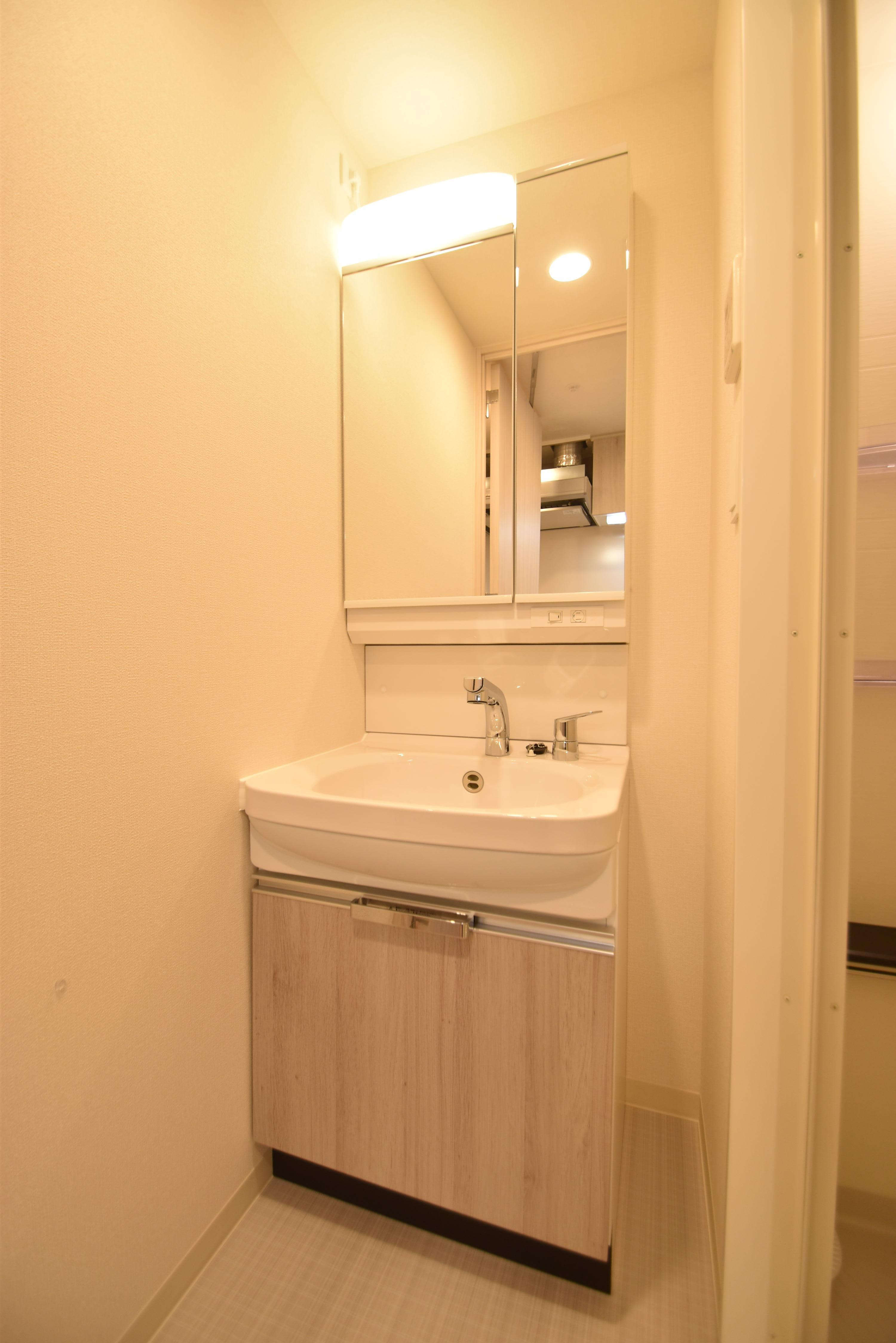 大阪市都島区都島北通２丁目の賃貸マンションの洗面所