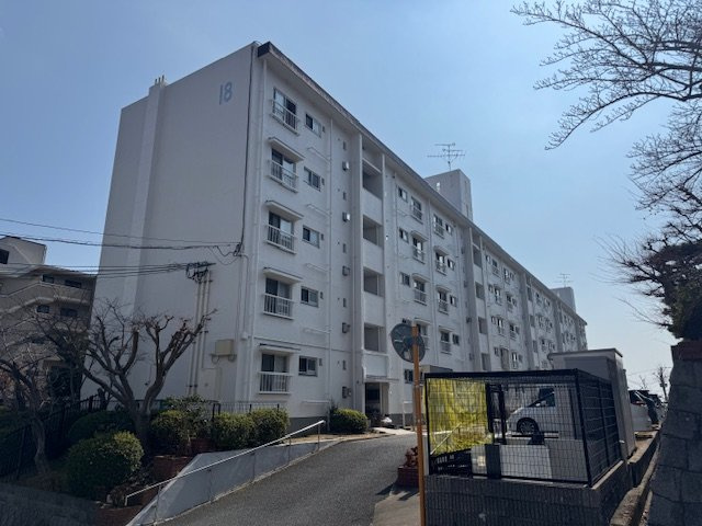 渦ケ森コーポ18号館の外観|外観は落ち着いています